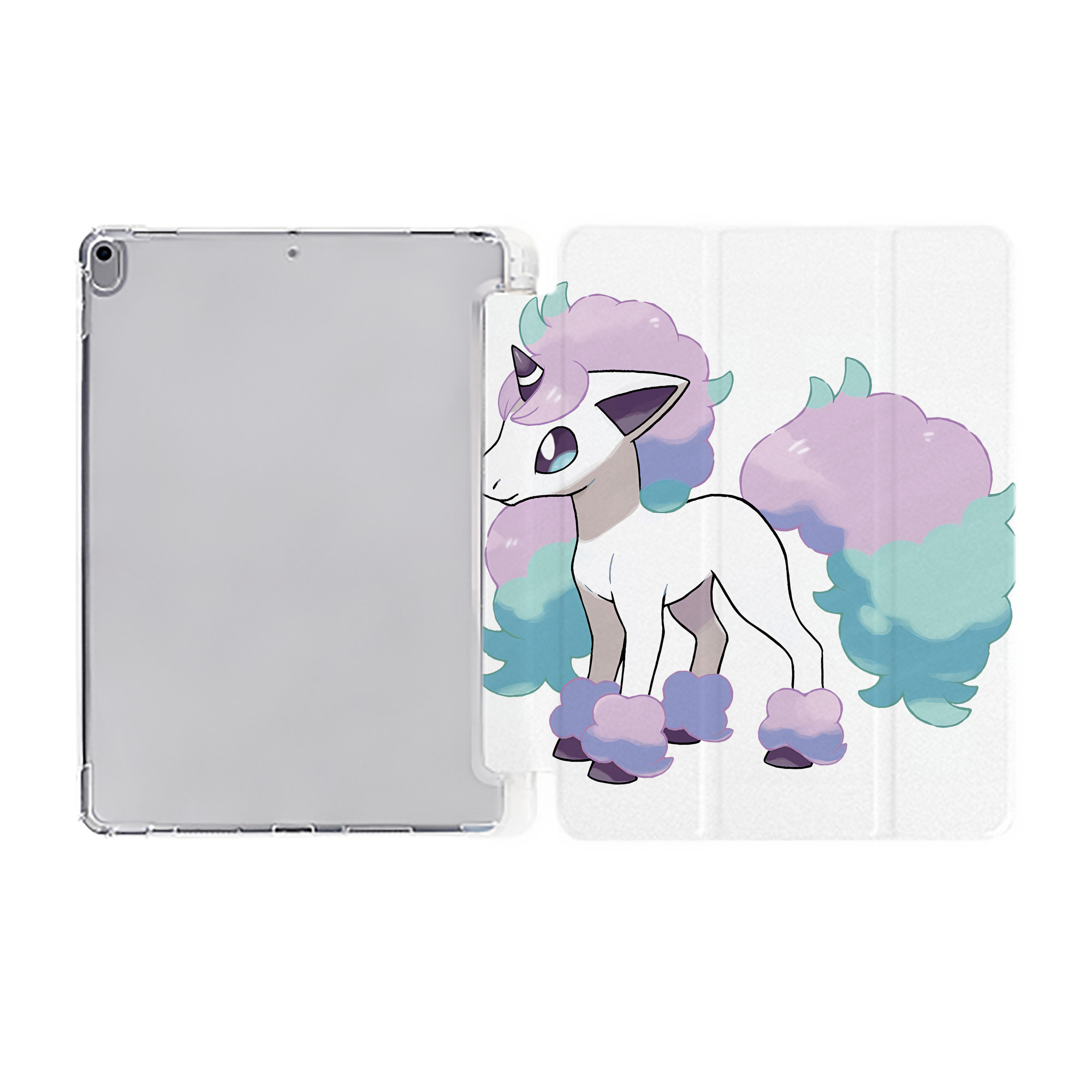 （画像用） ポケットモンスター Pokémon IPad ケース ペン収納付き 三つ折りスタンド PUレザー×シリコン 対応機種9.5/10.5/10.9インチ